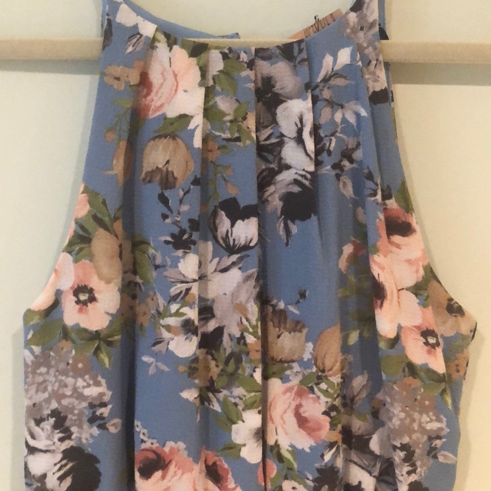 Blue Rain floral dress